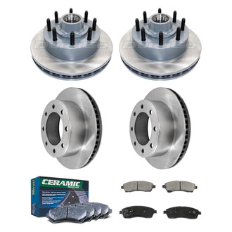 DuraGo® - Plain Front and Rear Brake Kit with Ceramic Pads