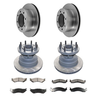 DuraGo® - Plain Front and Rear Brake Kit with Ceramic Pads