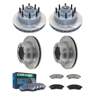 DuraGo® - Plain Front and Rear Brake Kit with Ceramic Pads