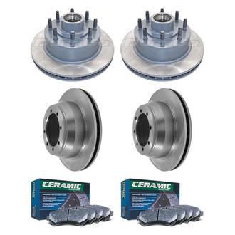 DuraGo® - Plain Front and Rear Brake Kit with Ceramic Pads