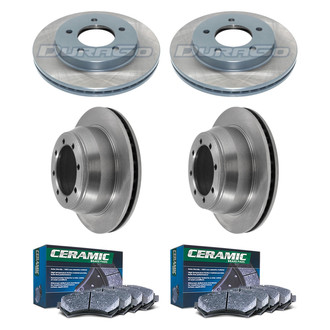 DuraGo® - Plain Front and Rear Brake Kit with Ceramic Pads
