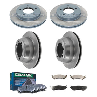 DuraGo® - Plain Front and Rear Brake Kit with Ceramic Pads