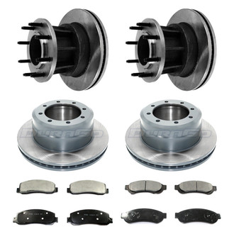 DuraGo® - Plain Front and Rear Brake Kit with Ceramic Pads