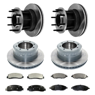 DuraGo® - Plain Front and Rear Brake Kit with Ceramic Pads
