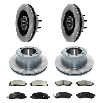 DuraGo® - Plain Front and Rear Brake Kit with Ceramic Pads