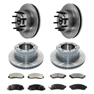 DuraGo® - Plain Front and Rear Brake Kit with Ceramic Pads