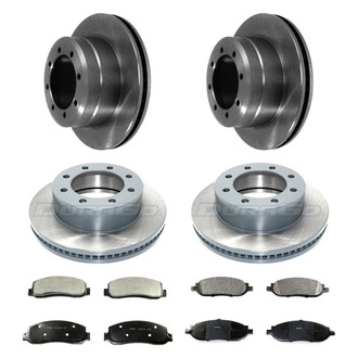 DuraGo® - Plain Front and Rear Brake Kit with Ceramic Pads