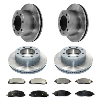 DuraGo® - Plain Front and Rear Brake Kit with Ceramic Pads