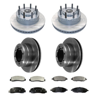 DuraGo® - Plain Front and Rear Brake Kit with Ceramic Pads