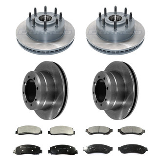 DuraGo® - Plain Front and Rear Brake Kit with Ceramic Pads