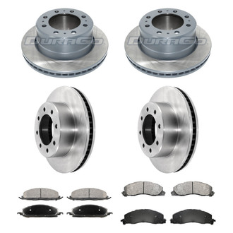 DuraGo® - Plain Front and Rear Brake Kit with Ceramic Pads