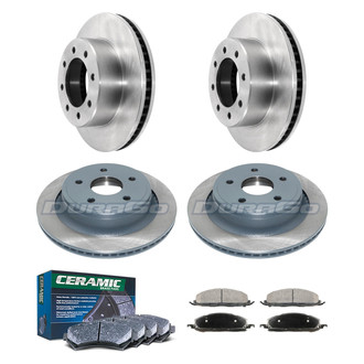 DuraGo® - Plain Front and Rear Brake Kit with Ceramic Pads