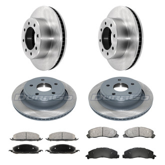 DuraGo® - Plain Front and Rear Brake Kit with Ceramic Pads