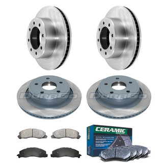 DuraGo® - Plain Front and Rear Brake Kit with Ceramic Pads