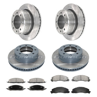 DuraGo® - Plain Front and Rear Brake Kit with Ceramic Pads