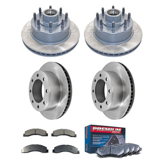 DuraGo® - Premium™ Plain Front and Rear Brake Kit with Semi-Metallic Pads