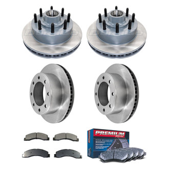 DuraGo® - Premium™ Plain Front and Rear Brake Kit with Semi-Metallic Pads