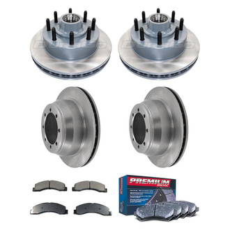 DuraGo® - Premium™ Plain Front and Rear Brake Kit with Semi-Metallic Pads