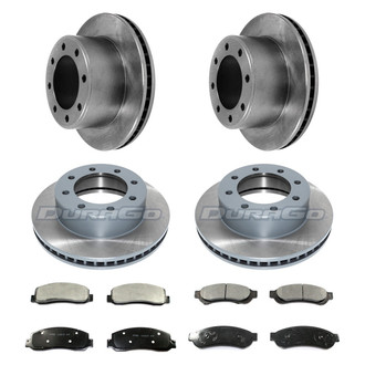 DuraGo® - Premium™ Plain Front and Rear Brake Kit with Semi-Metallic Pads