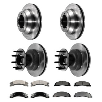 DuraGo® - Premium™ Plain Front and Rear Brake Kit with Semi-Metallic Pads