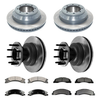 DuraGo® - Premium™ Plain Front and Rear Brake Kit with Semi-Metallic Pads