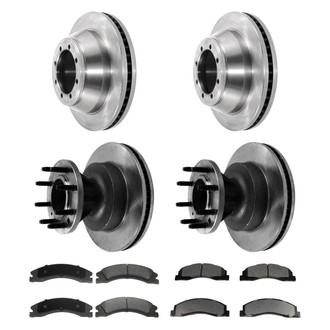 DuraGo® - Premium™ Plain Front and Rear Brake Kit with Semi-Metallic Pads