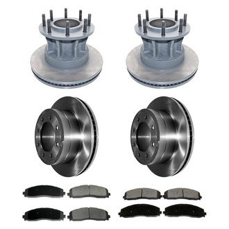 DuraGo® - Premium™ Plain Front and Rear Brake Kit with Semi-Metallic Pads