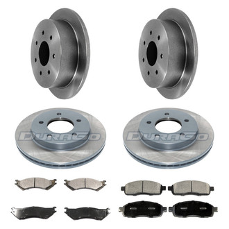 DuraGo® - Plain Front and Rear Brake Kit with Ceramic Pads