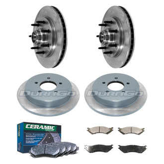 DuraGo® - Plain Front and Rear Brake Kit with Ceramic Pads