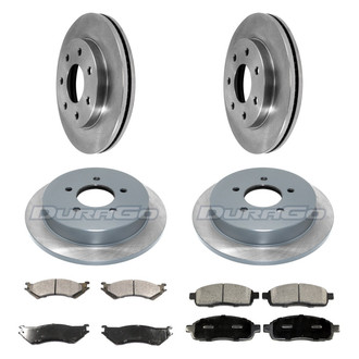 DuraGo® - Plain Front and Rear Brake Kit with Ceramic Pads