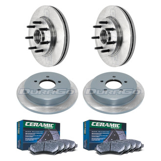 DuraGo® - Plain Front and Rear Brake Kit with Ceramic Pads