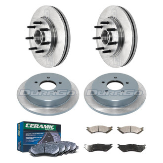 DuraGo® - Plain Front and Rear Brake Kit with Ceramic Pads