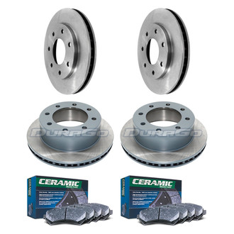 DuraGo® - Plain Front and Rear Brake Kit with Ceramic Pads