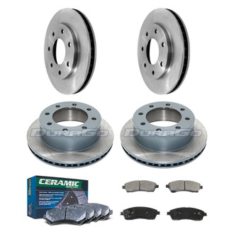 DuraGo® - Plain Front and Rear Brake Kit with Ceramic Pads