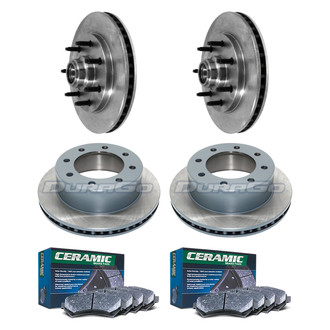 DuraGo® - Plain Front and Rear Brake Kit with Ceramic Pads