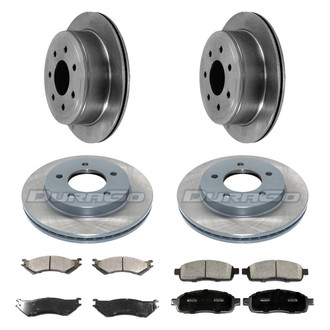 DuraGo® - Plain Front and Rear Brake Kit with Ceramic Pads