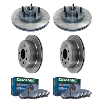 DuraGo® - Plain Front and Rear Brake Kit with Ceramic Pads