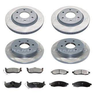 DuraGo® - Titanium Series 1-Piece Plain Brake Kit with Ceramic Brake Pads