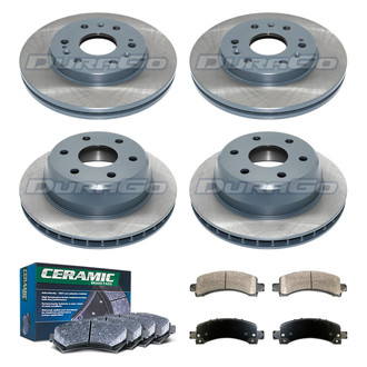 DuraGo® - Titanium Series Plain Front and Rear Brake Kit with Ceramic Pads