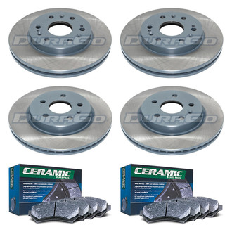 DuraGo® - Titanium Series 1-Piece Plain Brake Kit with Ceramic Brake Pads