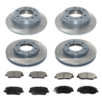 DuraGo® - Titanium Series Plain Brake Kit with Ceramic Pads