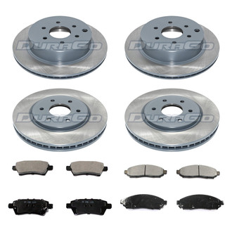 DuraGo® - Titanium Series 1-Piece Plain Brake Kit with Ceramic Brake Pads