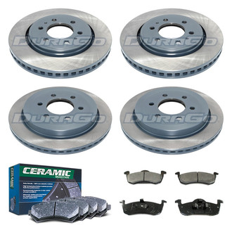 DuraGo® - Titanium Series Plain Brake Kit with Ceramic Pads