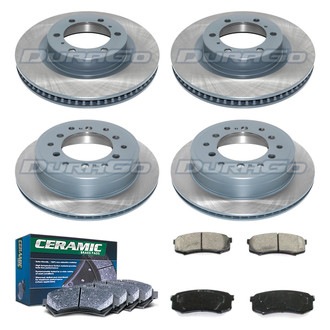 DuraGo® - Titanium Series 1-Piece Plain Brake Kit with Ceramic Brake Pads