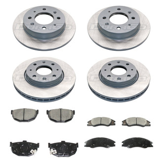 DuraGo® - Titanium Series 1-Piece Plain Brake Kit with Ceramic Brake Pads
