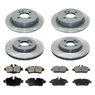 DuraGo® - Titanium Series Plain Brake Kit with Ceramic Pads