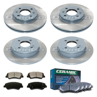 DuraGo® - Titanium Series Plain Brake Kit with Ceramic Pads