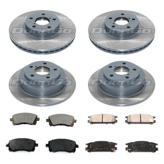 DuraGo® - Titanium Series Plain Front and Rear Brake Kit with Ceramic Pads