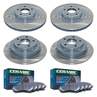 DuraGo® - Titanium Series Plain Brake Kit with Ceramic Pads