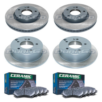 DuraGo® - Titanium Series 1-Piece Plain Brake Kit with Ceramic Brake Pads